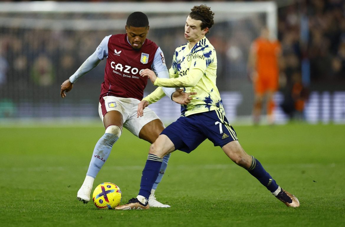 Leeds: Aaronson was poor against Villa