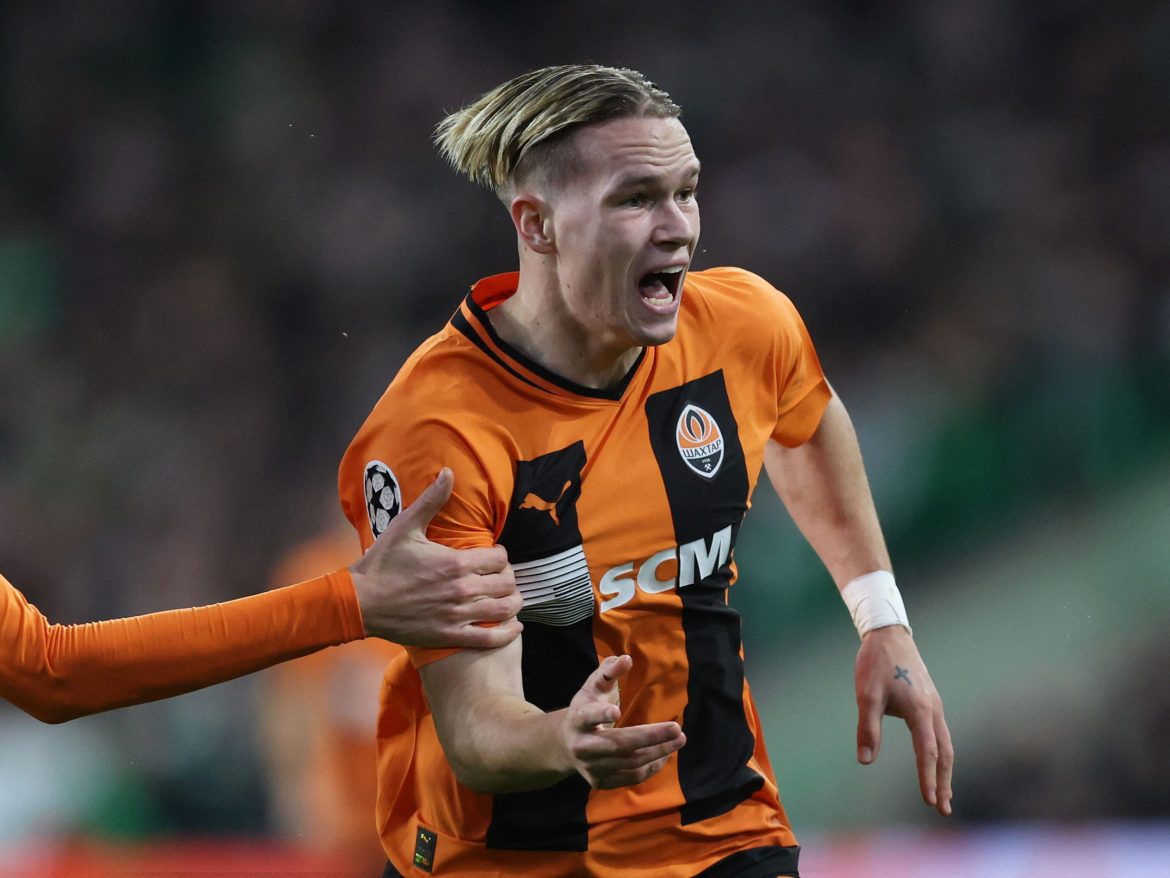 Arsenal could now have free run at Mudryk